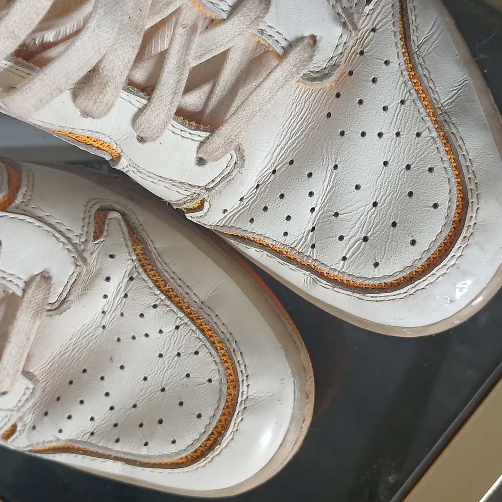 Nike Sky High Hidden Wedge White And Orange Size 8 - Picture 11 of 16